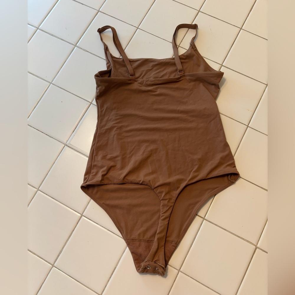 Auden brown spaghetti thong Bodysuit size xs formal classic sexy intimate body - Picture 2 of 7